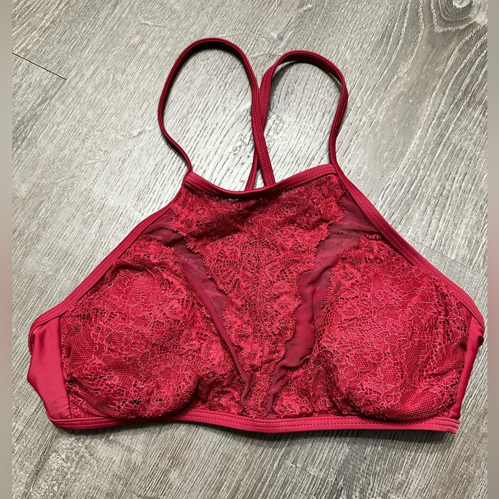 Lacey bathing suit top